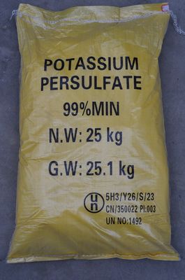 25 kg/Tasche Kaliumpersulfat Zusammengesetzte Lösung Weißes amorphes Pulver Geruchloses
